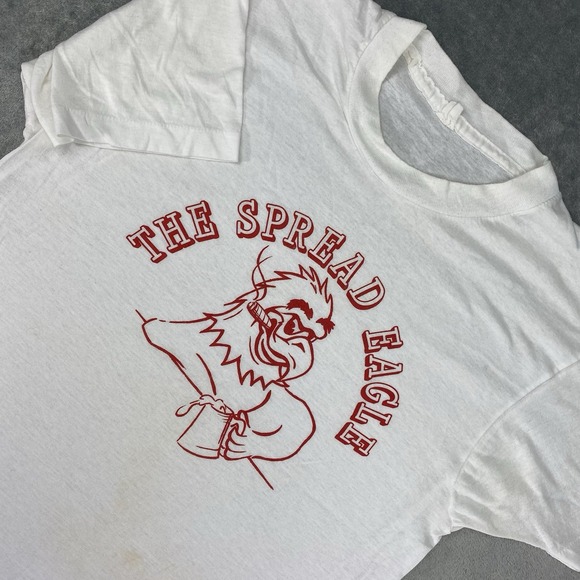 Vtg Spread Eagle Shirt Mens M White 80s 90s Gay Bar Pride Thin Single Stitch Tee